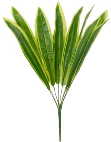 GloboStar® CORN PLANT 78285 Τεχνητό Φυτό Δράκαινα Αρωματική - Μπουκέτο Διακοσμητικών Φυτών - Κλαδιών με Φύλλωμα Πράσινο - Κίτρινο Υ48cm