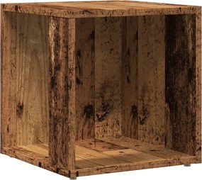 vidaXL Side Table 33 x 33 x 34 cm Engineered wood Παλαιωμένο ξύλο