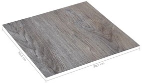 vidaXL Δάπεδο Αυτοκόλλητο Ανοιχτό Καφέ 5,11 μ² από PVC