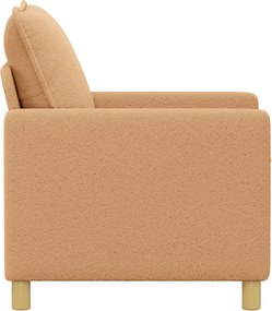 vidaXL Καναπές Μπεζ 126 x 81 x 87,5 εκ Ύφασμα