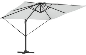 vidaXL Κανδυλέρας Ρόμα με Ηλιακά LED - Σαμπανί - 286 x 285 x 270 εκ. - Αλουμίνιο