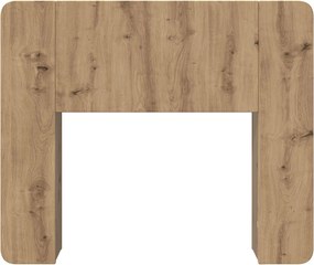 vidaXL Κρεβάτι με Κεφαλάρι Τεχνίτικη Δρυς 119,5 x 18,5 x 80 εκ