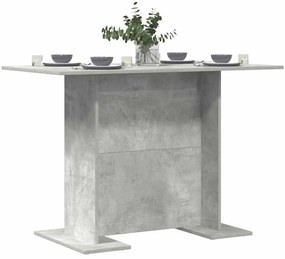 vidaXL Τραπεζαρία Γκρι σκυροδέματος 110 x 60 x 75 cm