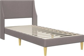 vidaXL Σκελετός κρεβατιού με στρώμα Taupe 80x 200 εκ. Πολυεστέρας