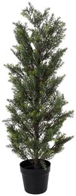 Τεχνητό Δέντρο Lemon Cypress 20151 120cm Brown-Green Globostar Πολυαιθυλένιο,Ξύλο