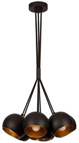 Φωτιστικό Οροφής Sivani 527ABY1734 Φ45x108cm 7xE27 40W Black Opviq