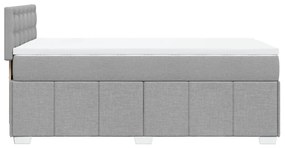 ΚΡΕΒΑΤΙ BOXSPRING ΜΕ ΣΤΡΩΜΑ ΑΝΟΙΧΤΟ ΓΚΡΙ 100X200 ΕΚ. ΥΦΑΣΜΑΤΙΝΟ 3289293