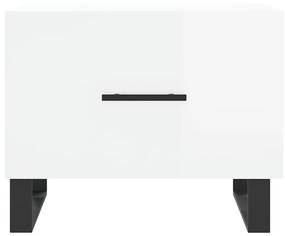 vidaXL Τραπεζάκια Σαλονιού 2 τεμ. Λευκά 50x50x40 εκ Επεξεργασμένο Ξύλο