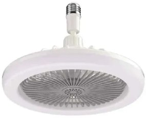 Περιστρεφόμενος ανεμιστήρας &amp; λάμπα Ε27 FAN-X002 Λευκό