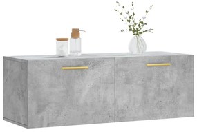vidaXL Ντουλάπι Τοίχου Γκρι Σκυρ. 100x36,5x35 εκ. Επεξεργασμένο Ξύλο