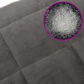 vidaXL Κουβέρτα Βαρύτητας Γκρι 220 x 235 εκ. 11 κ. Υφασμάτινη