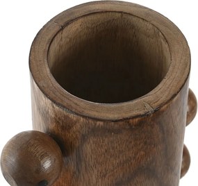 Βάζο Home ESPRIT Ξύλο από Μάνγκο 10 x 10 x 28 cm