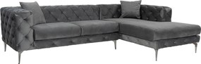 Corner Sofa Como Eco Right - Anthracite Anthracite