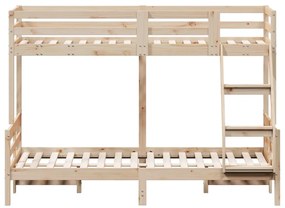 vidaXL Κουκέτα 80x200/120x200 εκ. από Μασίφ Ξύλο Πεύκου