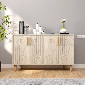 Κονσόλα Τραβερτίνη OLENOR 120x29.6x73.6