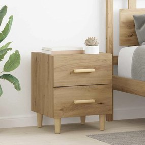 vidaXL Ντουλάπι κρεβατιού με συρτάρι artisan δρυς 40 x 35 x 47.5 εκ