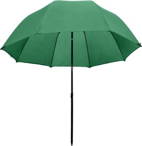 vidaXL Ομπρέλα Ψαρέματος Πράσινη 300 x 240 εκ.