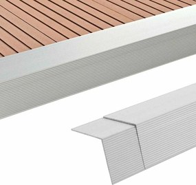 vidaXL Γωνίες Deck 5 τεμ. Ασημί 170 εκ. από Αλουμίνιο