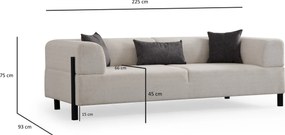 3-Seat Sofa Gio 3 Seater - White White