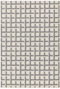 Χαλί Antibes Grid White-Grey Asiatic London 120X170cm