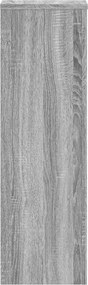 vidaXL Βάσεις Φυτών 2 Τεμ. Γκρι Sonoma 25x25x80 εκ. Επεξεργασμένο Ξύλο
