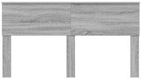 vidaXL Κεφαλάρι Γκρίζο Σονομα 160 cm Επεξεργασμένο ξύλο