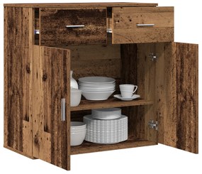 vidaXL Πλαϊνό γραφείο Παλιό ξύλο 79 x 38 x 80 εκ Επεξεργασμένο ξύλο