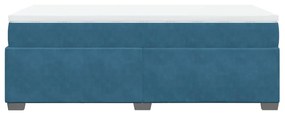 ΚΡΕΒΑΤΙ BOXSPRING ΜΕ ΣΤΡΩΜΑ ΣΚΟΥΡΟ ΜΠΛΕ 90X190 ΕΚ. ΒΕΛΟΥΔΙΝΟ 3285255