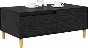 vidaXL Τραπεζάκι σαλονιού Μαύρη Οξυά 90 x 50 x 35 cm