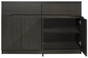 Μπουφές Jolene με 2 Συρτάρια &amp; 4 Πόρτες Zebrano 120x40x80 εκ. 120x40x80 εκ.