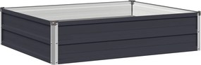 vidaXL Υψωμένο Κρεβάτι Κήπου Ανθρακί 100 x 80 x 24 εκ.