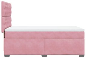 ΚΡΕΒΑΤΙ BOXSPRING ΜΕ ΣΤΡΩΜΑ ΡΟΖ 80 X 200 ΕΚ. ΒΕΛΟΥΔΙΝΟ 3290773