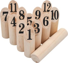 vidaXL Παιχνίδι Number Kubb Ξύλινο
