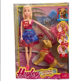 Κούκλα με Σκυλάκι Hayley HB009