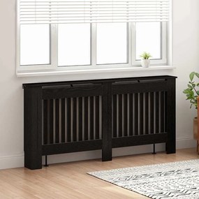 vidaXL Καπάκι Καλοριφέρ Μαύρη Δρυς 172 x 19 x 81,5 cm