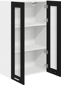 vidaXL Κρεμαστό ντουλάπι Μαύρη Οξυά 60 x 31 x 100 εκ.