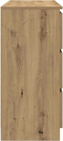 vidaXL Sideboard Artisan Oak 100x35x76 cm Κατασκευασμένο ξύλο