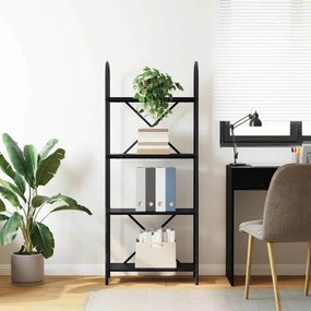 vidaXL Ράφι Βιβλίων Μαύρη δρυς 60 x 30 x 146 εκ Επεξεργασμένο ξύλο