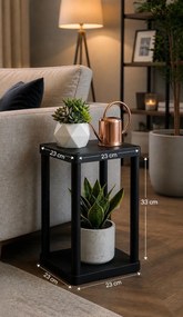 Ράφι Μαύρο OTRU 23x23x35