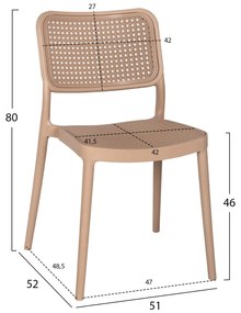 ΚΑΡΕΚΛΑ ΠΟΛΥΠΡΟΠΥΛΕΝΙΟΥ MEKO  ΚΑΠΟΥΤΣΙΝΟ 51x52x80Yεκ.