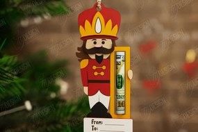 Σετ των 2 Intra απο ξύλο plywood 3mm-4mm πάχος Κάτοχος Χριστουγέννων | Δωροκάρτα | CNC Δίασταση 15x15 cm INTRAFABR-108584903