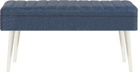 Extendable Dining Table &amp; Chairs Set (5 Pieces) Vina 1048 - 4 - White, Dark Blue White
Dark Blue