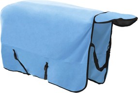 vidaXL Σαμάρι Ίππου Σκούρο Aqua Πολυεστέρας