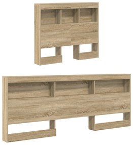 vidaXL Κεφαλάρι Αποθήκης με ράφι Sonoma Δρυς 90 cm Επεξεργασμένο ξύλο