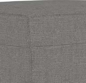 vidaXL Πάγκος Σκούρο Γκρι 100x35x41 εκ. Υφασμάτινος