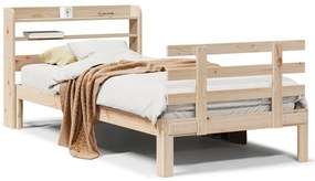 vidaXL Πλαίσιο Κρεβατιού Κεφαλάρι 75x190εκ. Μασίφ Πεύκο