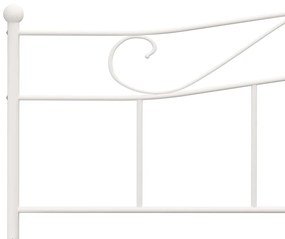 vidaXL Πλαίσιο Κρεβατιού Λευκό 180 x 200 εκ. Μεταλλικό