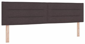 vidaXL Κρεβάτι box spring με στρώμα με στρώμα Σκούρο Καφέ 180 x 200 cm
