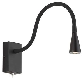 Φωτιστικό Τοίχου-Απλίκα Led Koko 4157500 Black Viokef Μέταλλο