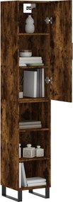vidaXL Ντουλάπι Καπνιστή δρυς 34,5x34x180 εκ. από Επεξεργασμένο Ξύλο
